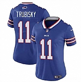 Women's Buffalo Bills #11 Mitch Trubisky Blue Vapor Stitched Football Jersey Dzhi,baseball caps,new era cap wholesale,wholesale hats